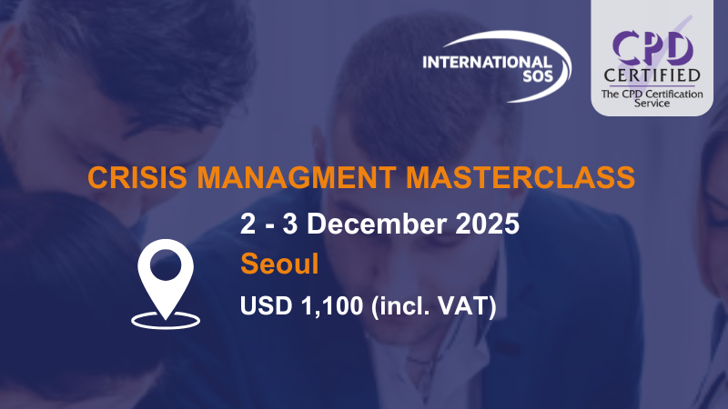 Crisis Management Masterclass – Korea Clients - Dec