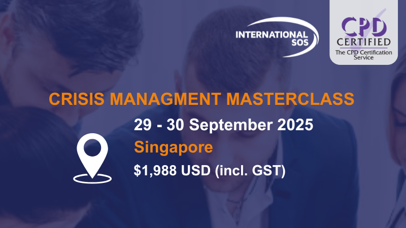 Crisis Management Masterclass - Singapore
