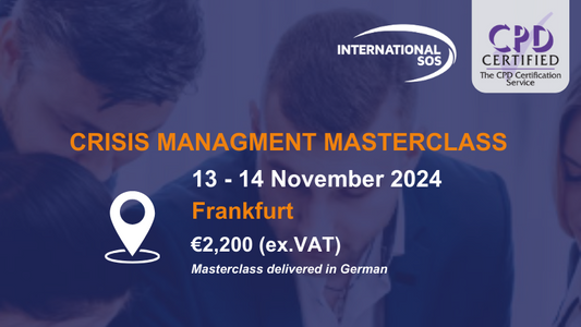 2 Day Crisis Management Masterclass - Frankfurt